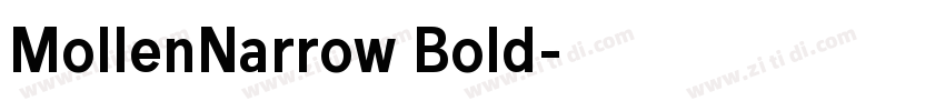 MollenNarrow Bold字体转换